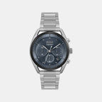 Top Men Quartz Blue Dial Chronograph Stainless Steel Watch 1514093