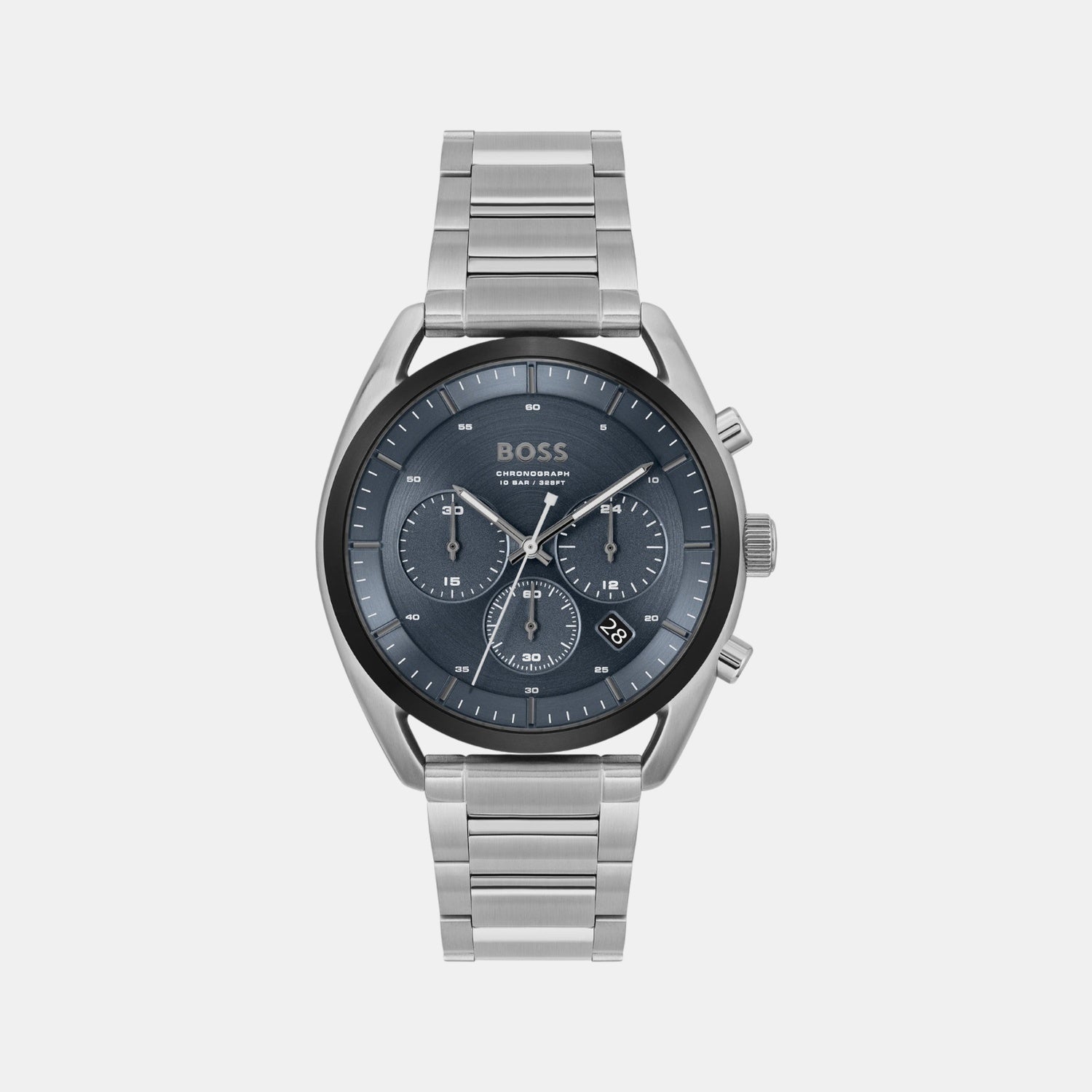 Top Men Quartz Blue Dial Chronograph Stainless Steel Watch 1514093