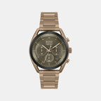 Top Men Quartz Green Dial Chronograph Stainless Steel Watch 1514094