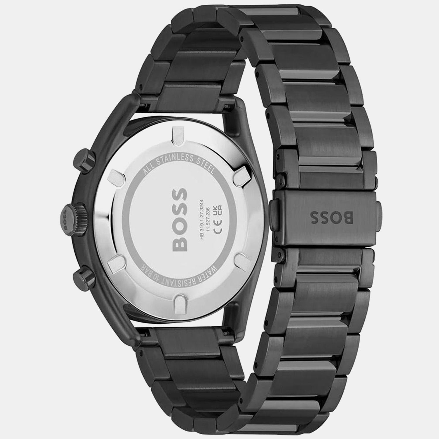 Top Men Quartz Brown Dial Chronograph Stainless Steel Watch 1514095