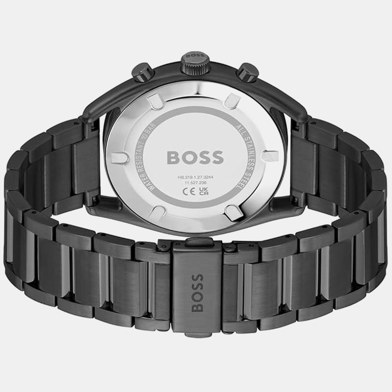 Top Men Quartz Brown Dial Chronograph Stainless Steel Watch 1514095