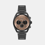 Top Men Quartz Brown Dial Chronograph Stainless Steel Watch 1514095