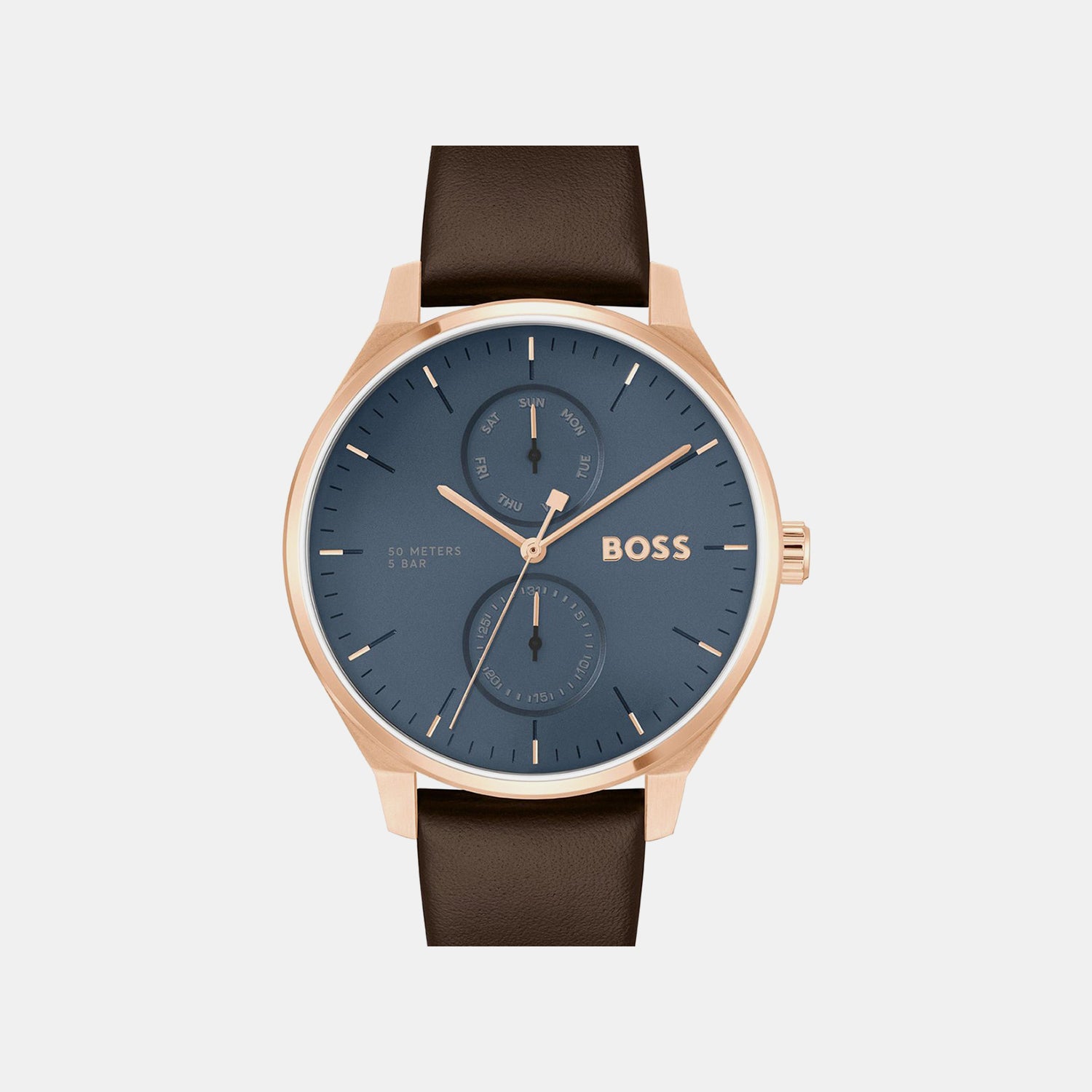 Tyler Men Quartz Blue Dial Chronograph Leather Watch 1514103