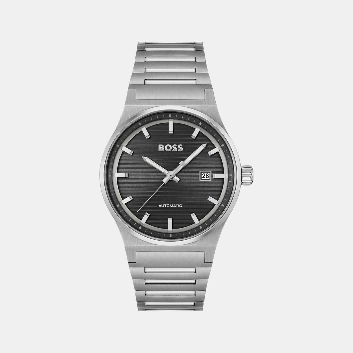 Boss Candor Men Automatic Black Dial Analog Stainless Steel Watch 1514117