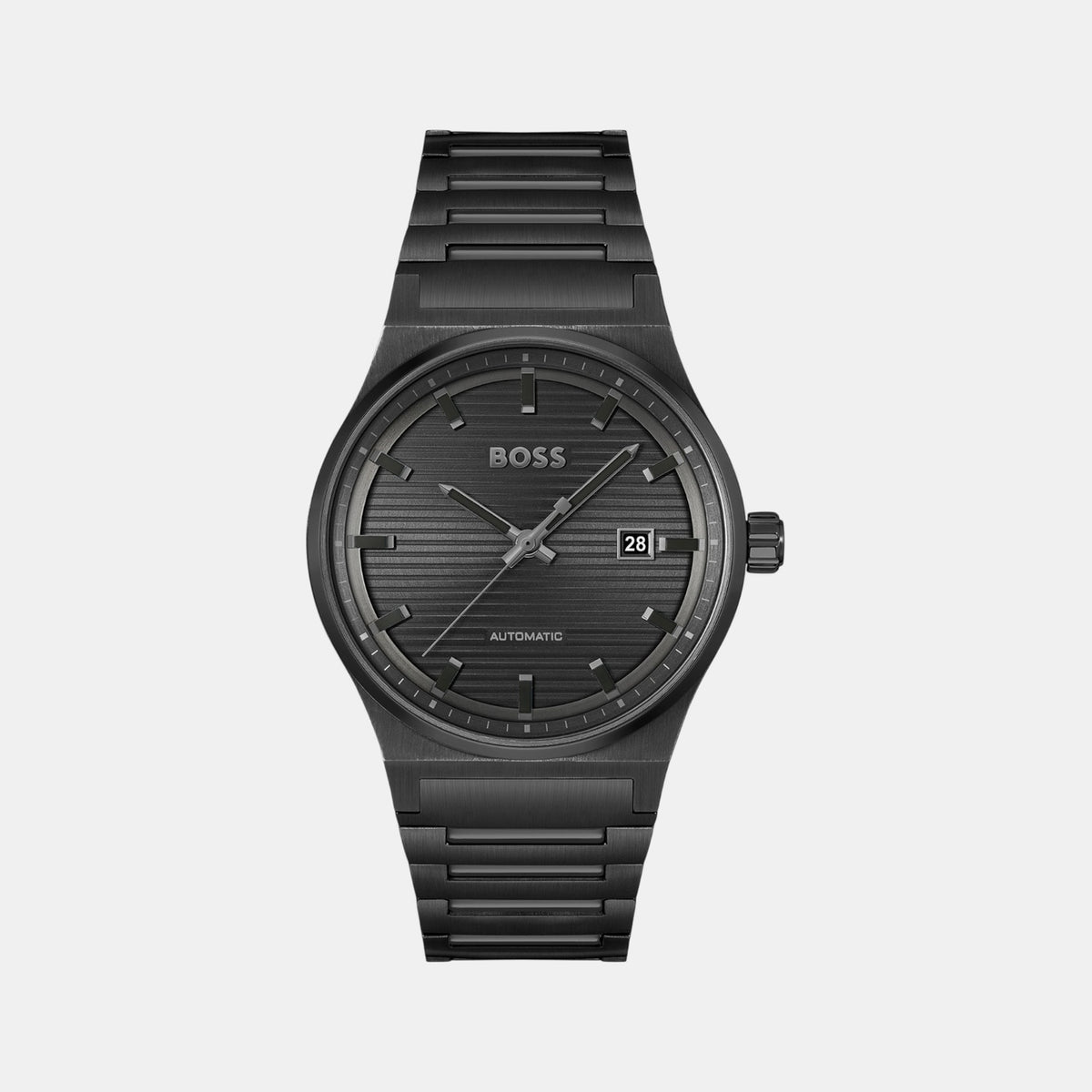 Boss Candor Men Automatic Black Dial Analog Stainless Steel Watch 1514120