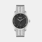 Principle Men Quartz Black Dial Analog Stainless Steel Watch 1514123