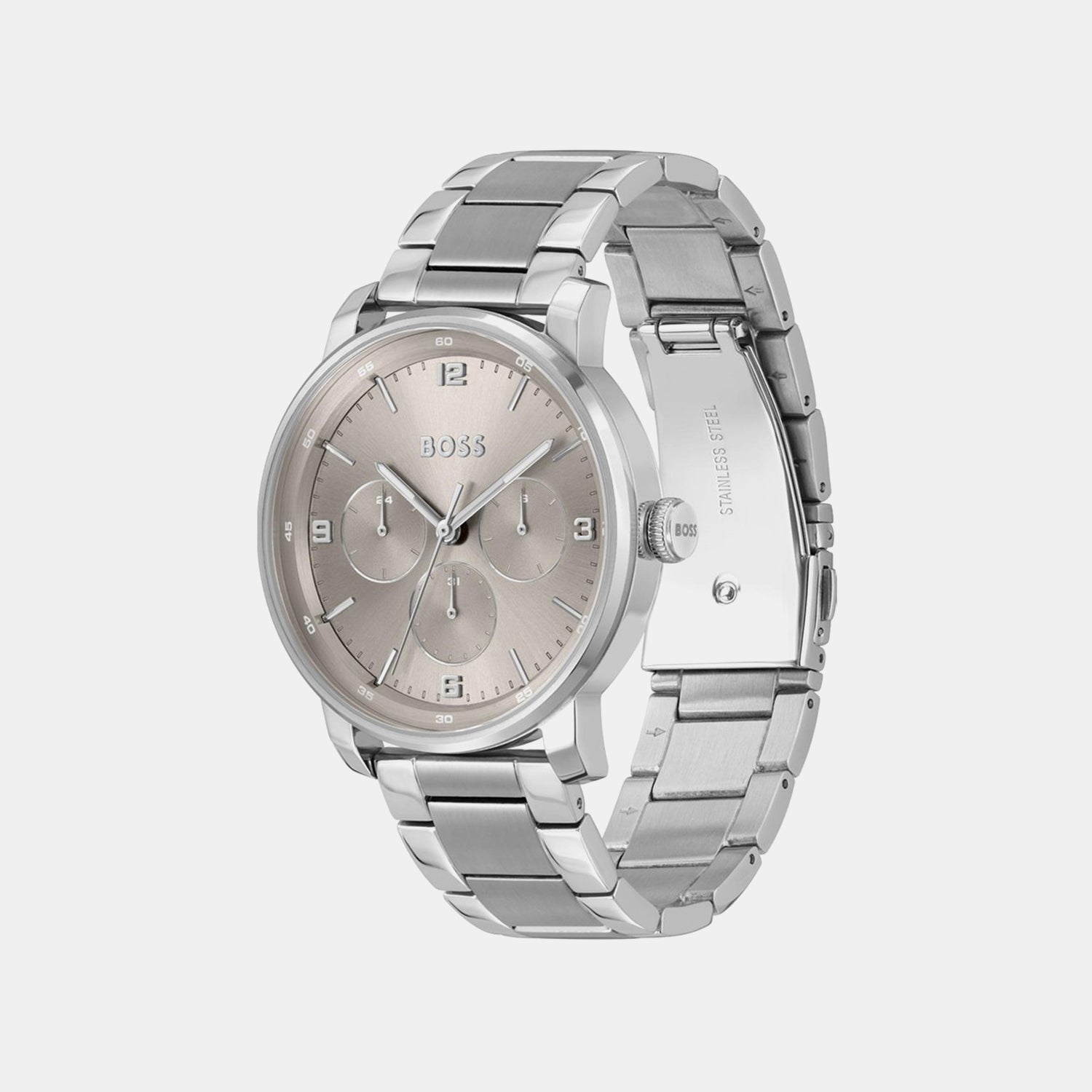 Contender Men Quartz Grey Dial Multi-Function Stainless Steel Watch 1514127
