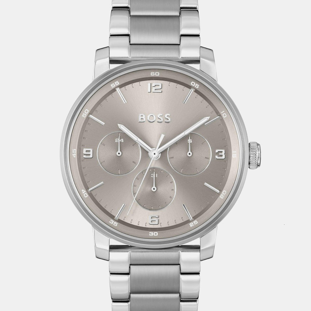 Contender Men Quartz Grey Dial Multi-Function Stainless Steel Watch 1514127