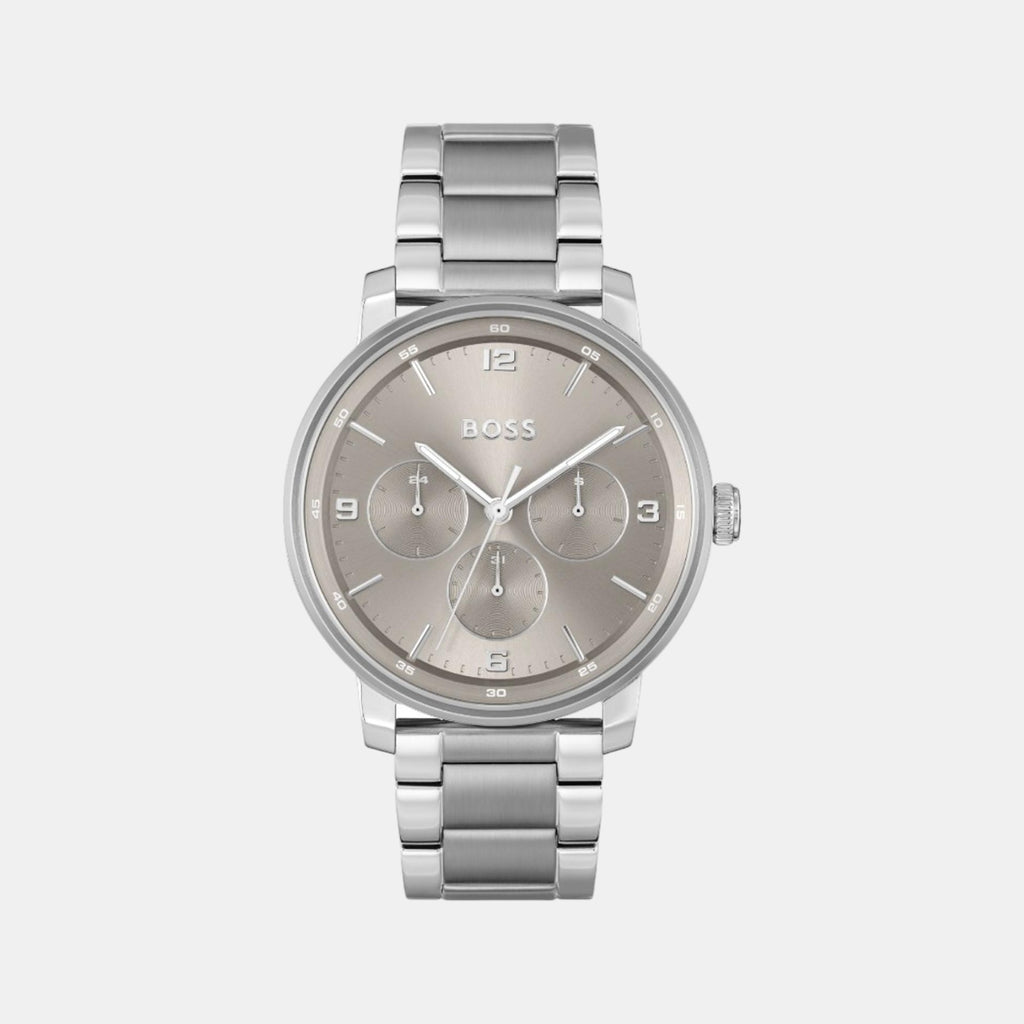 Boss Round Warm Grey Multi-Function watch