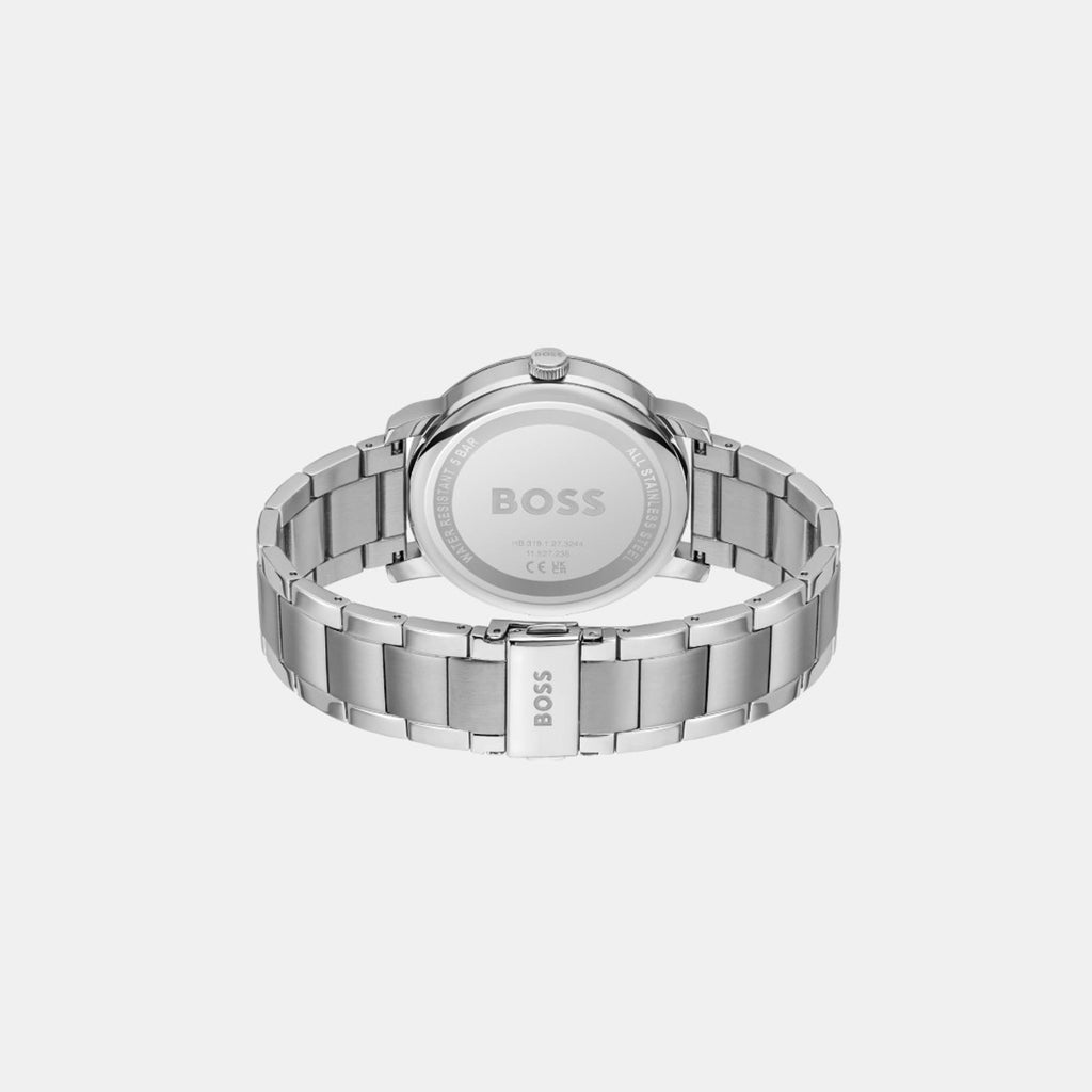 Boss Men Round Warm Grey watch