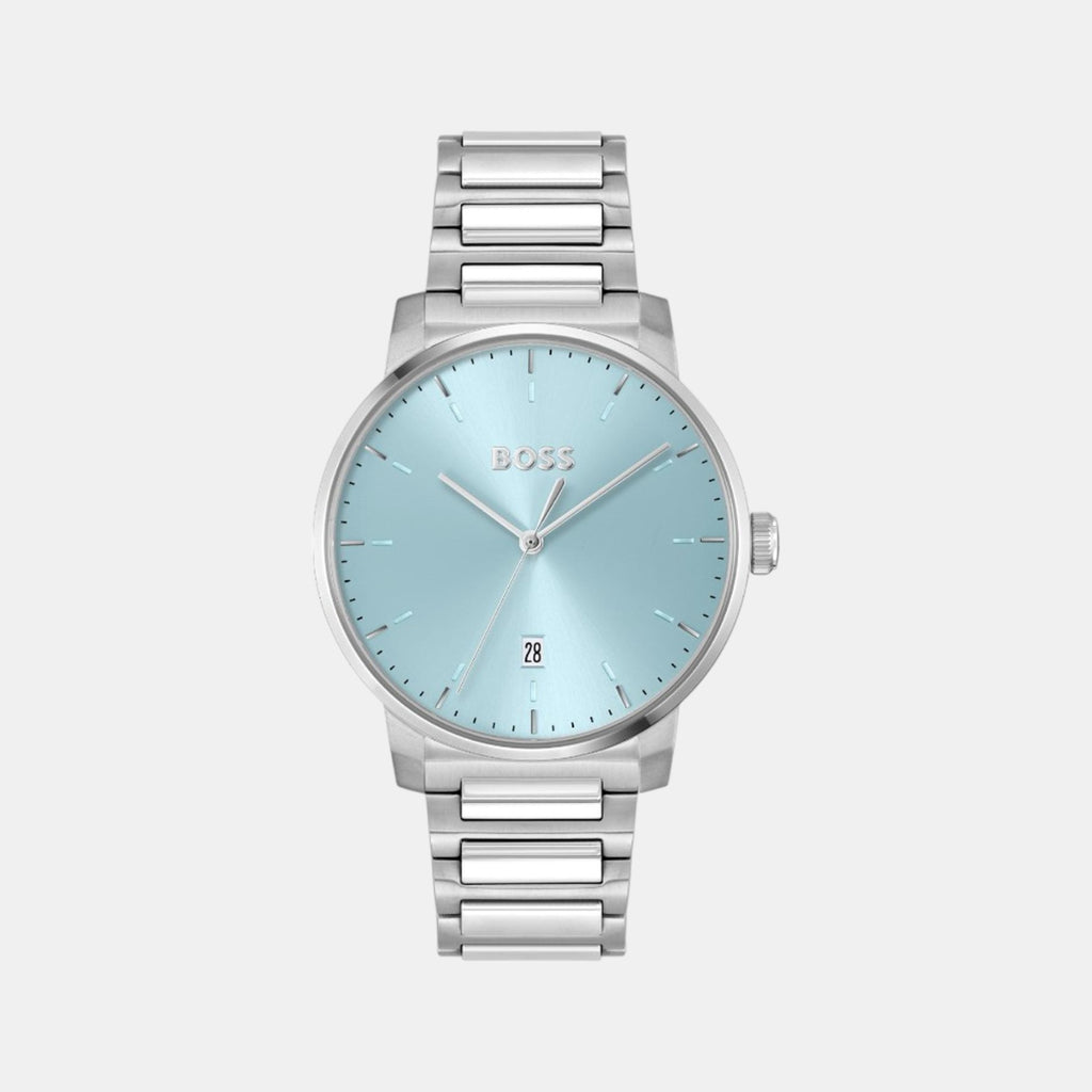 Boss Round Light Blue Analog watch