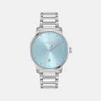 Boss Round Light Blue Analog watch