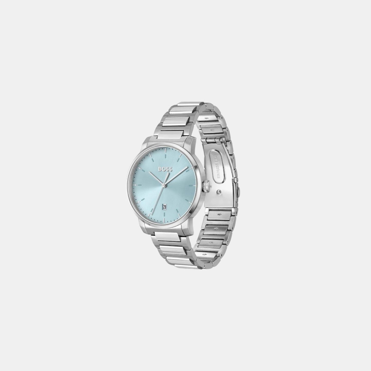 Men's Quartz Analog Light Blue Stainless Steel Watch 1514132