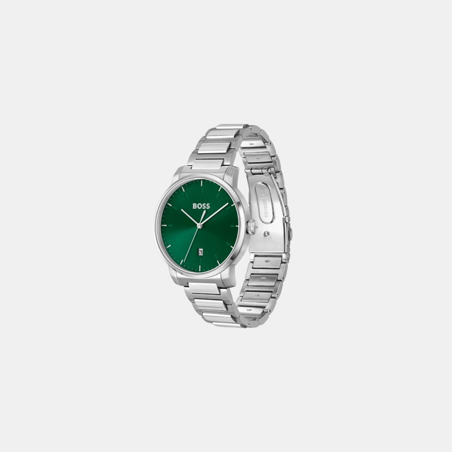 Men's Quartz Analog Green Stainless Steel Watch 1514134