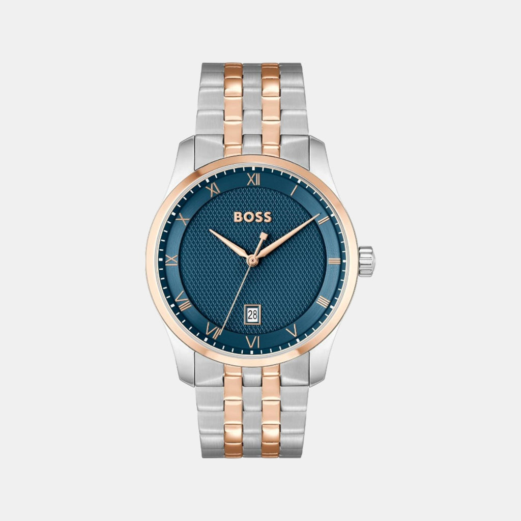 Boss Round Blue Analog watch