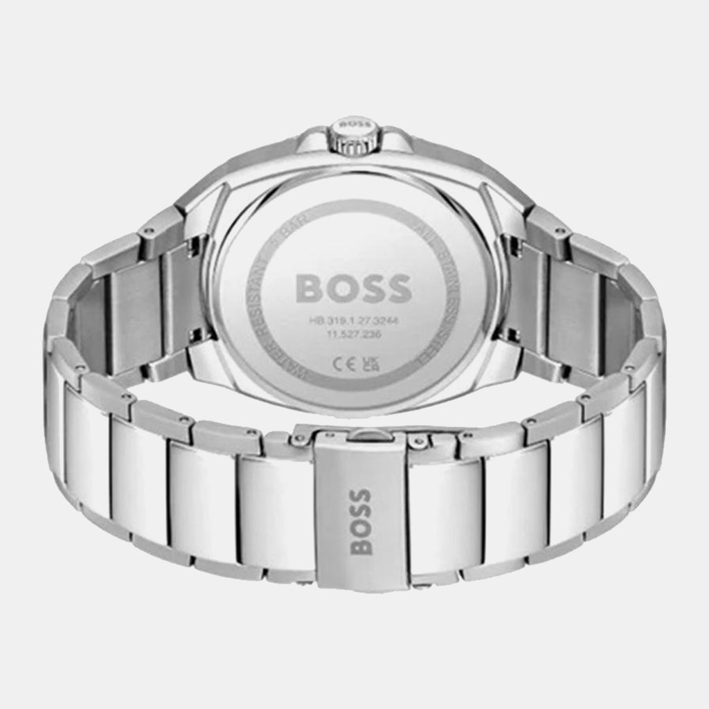 Walker Men Quartz Black Dial Analog Stainless Steel Watch 1514136