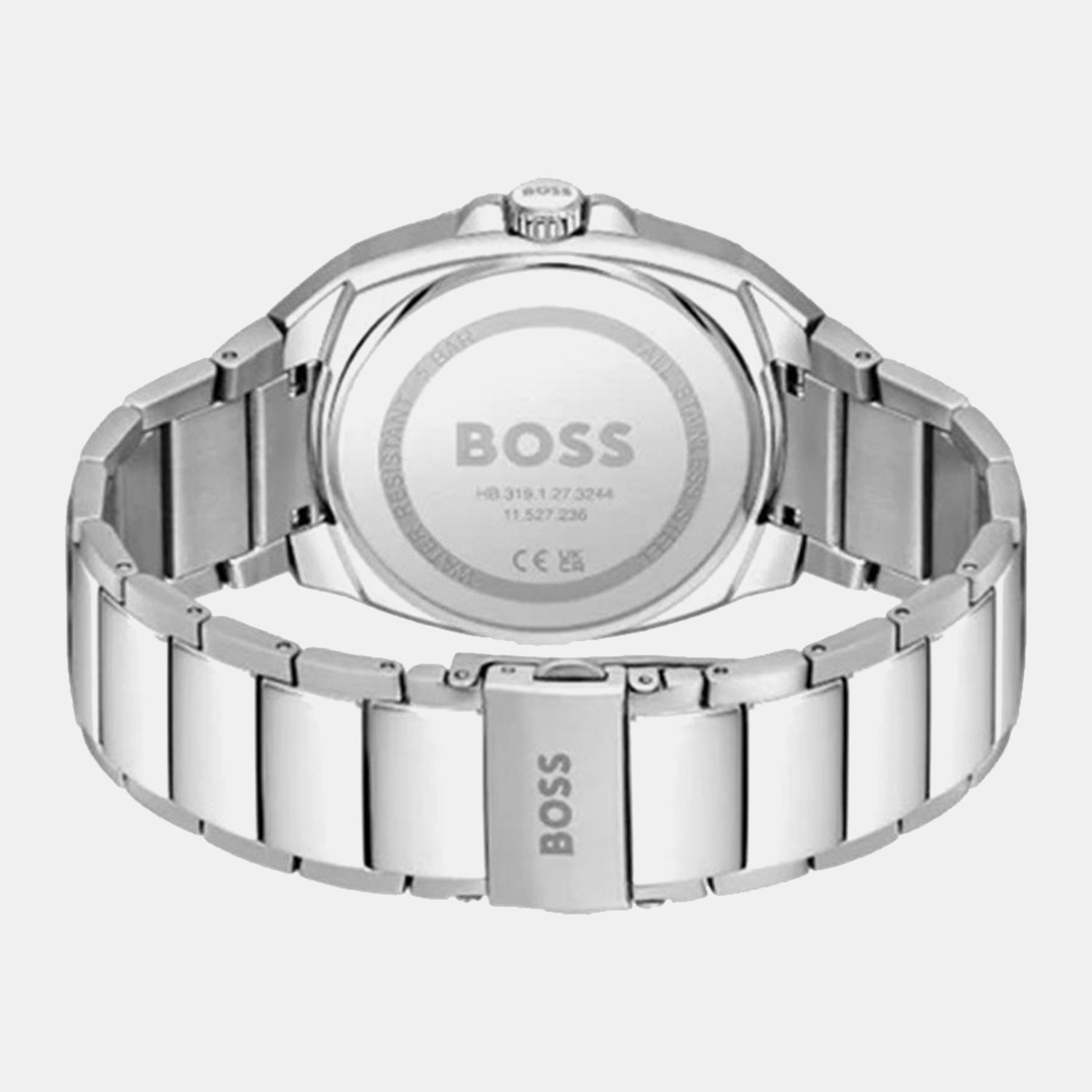 Walker Men Quartz Black Dial Analog Stainless Steel Watch 1514136
