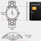Walker Men Quartz Grey Dial Analog Stainless Steel Watch 1514137