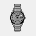 Boss Tonneau Grey Analog watch