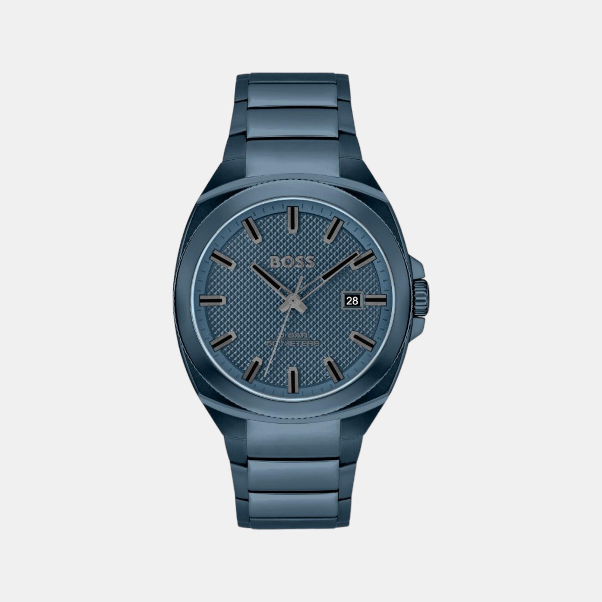 Boss Tonneau Blue Analog watch