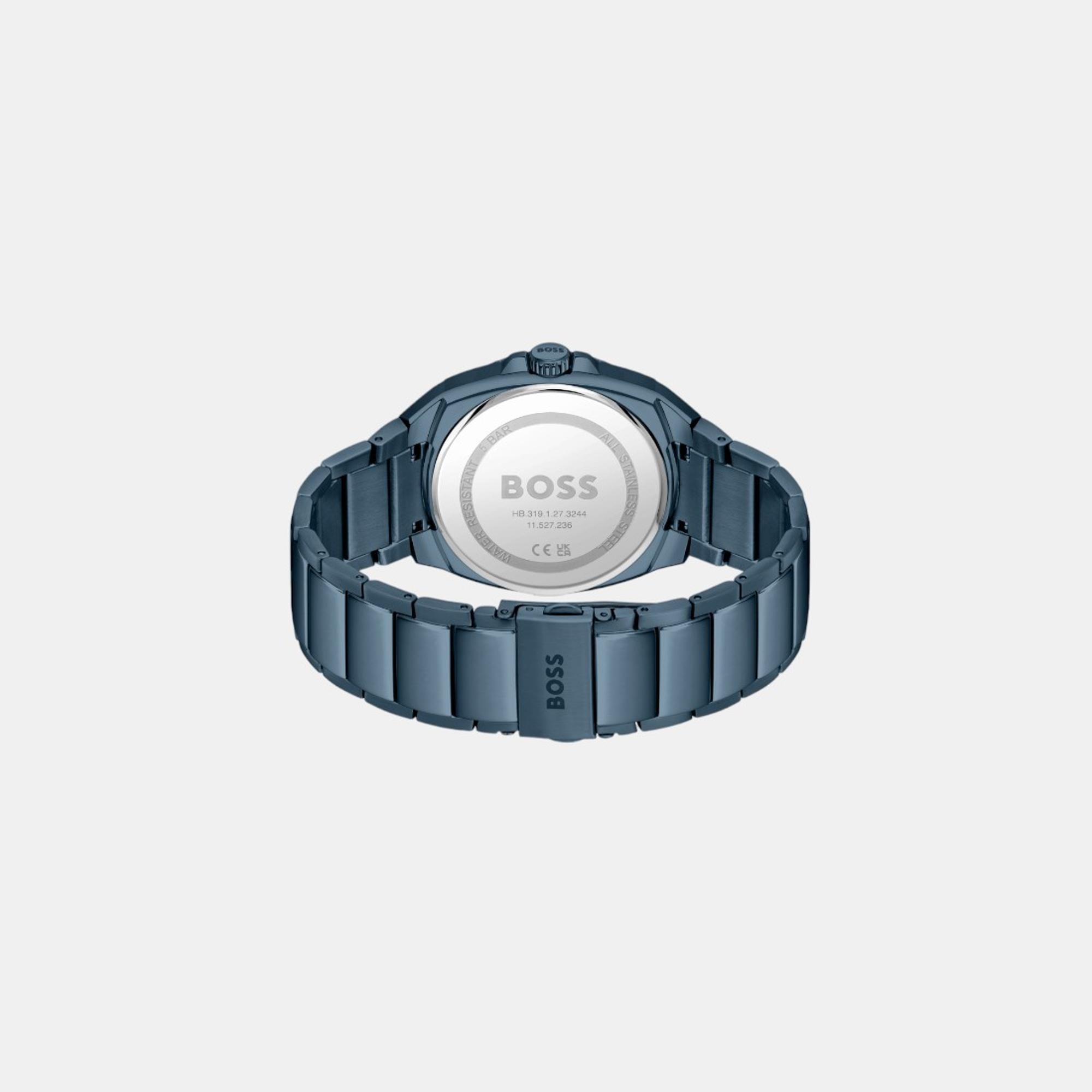 Boss Men Tonneau Blue watch