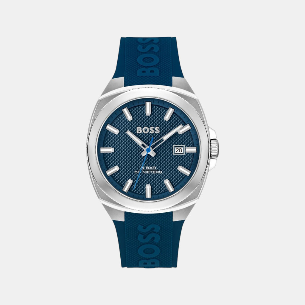 Boss Tonneau Blue Analog watch
