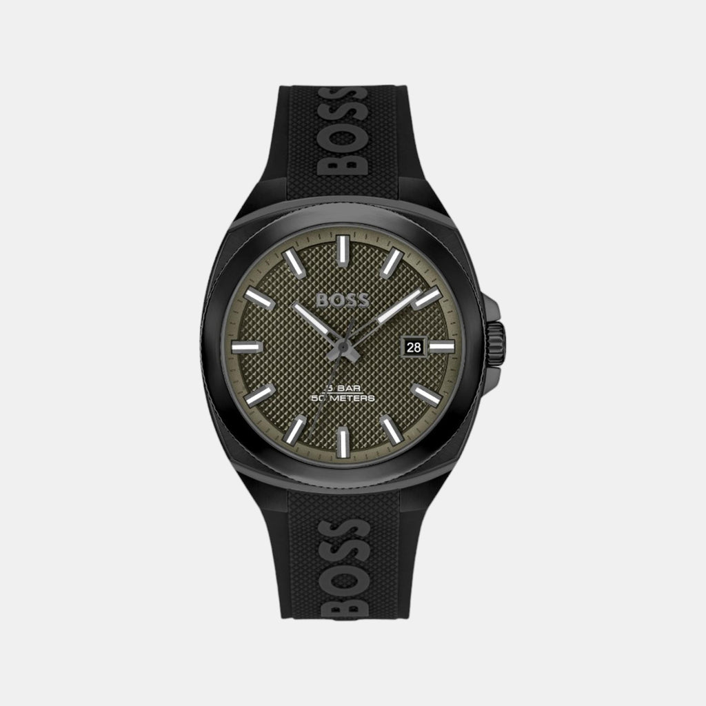 Boss Tonneau Olive Green Analog watch