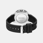 Runner Men Quartz Black Dial Chronograph Silicone Watch 1514141