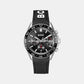 Men's Quartz Chronograph Black Silicone Watch 1514141