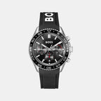 Boss Round Black Chronograph watch