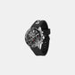 Men's Quartz Chronograph Black Silicone Watch 1514141