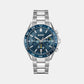 Men's Quartz Chronograph Blue Stainless Steel Watch 1514143