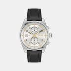 Boss Round Silver Chronograph watch