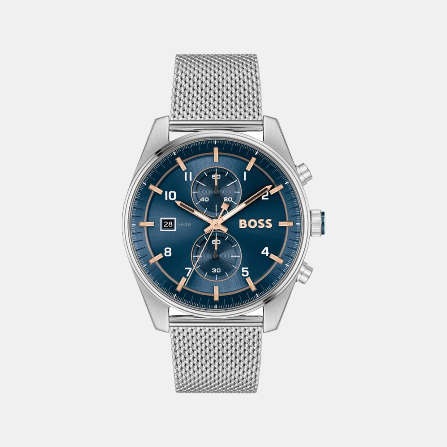 Men's Quartz Chronograph Blue Mesh Watch 1514149