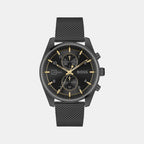 Boss Round Black Chronograph watch