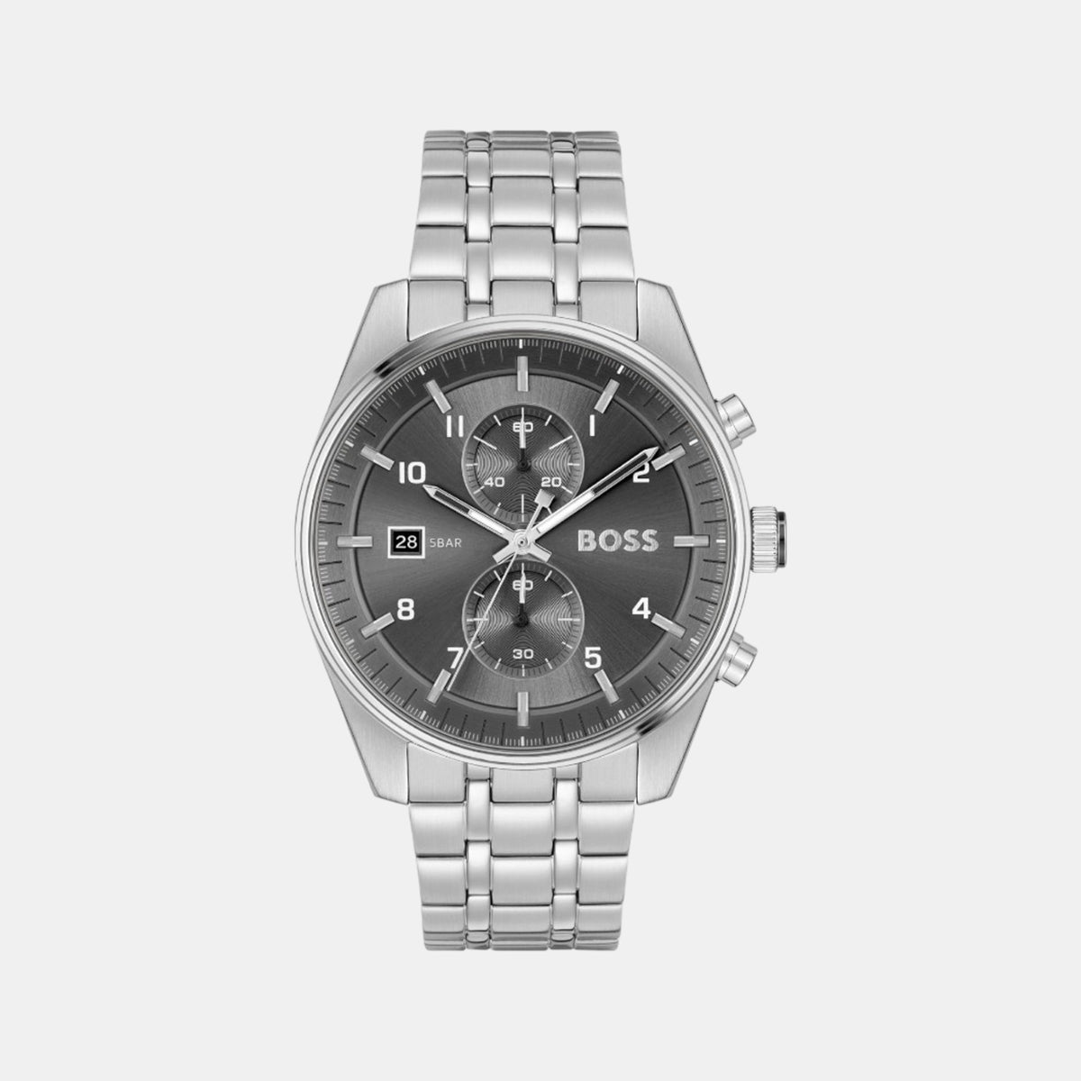 Boss Round Grey Chronograph watch