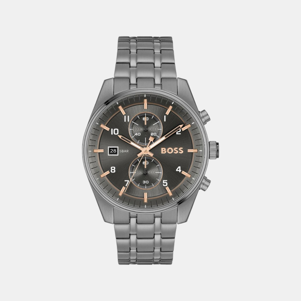 Boss Round Grey Chronograph watch