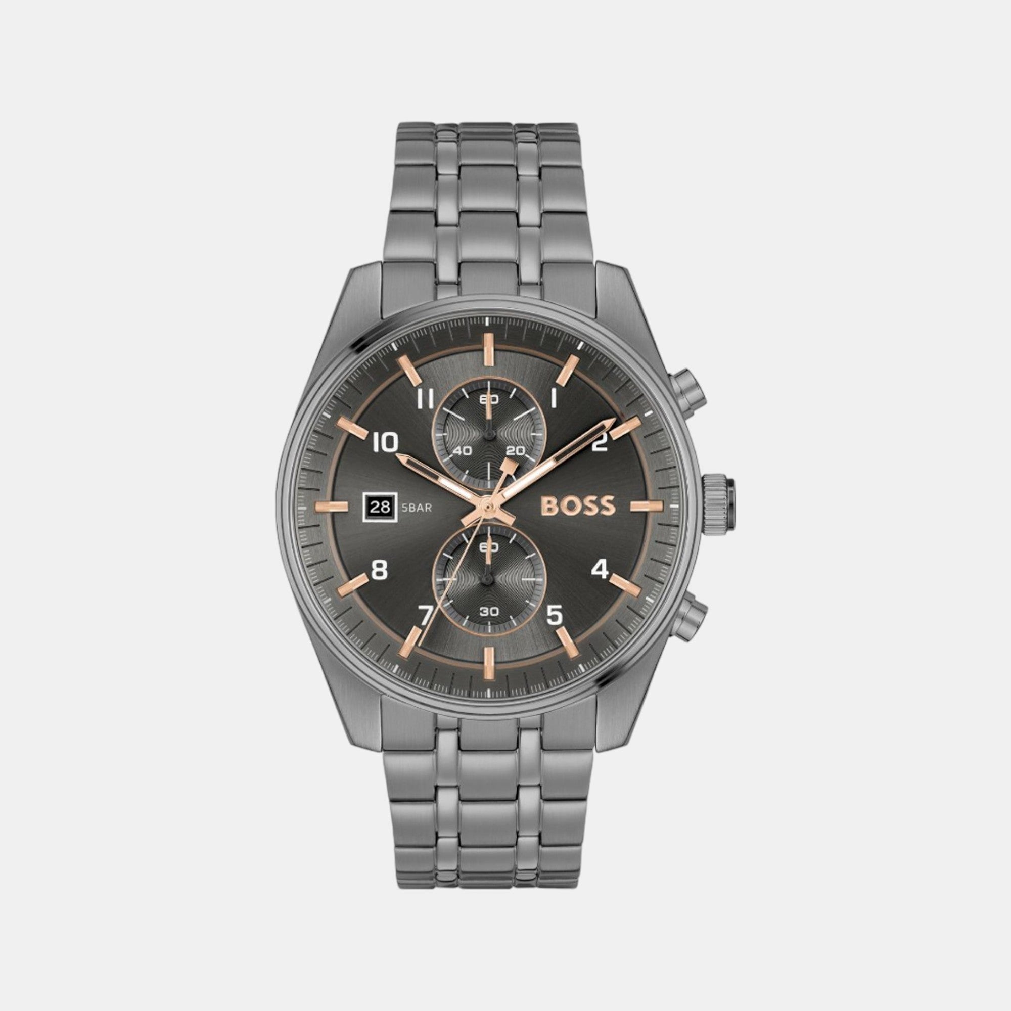 Boss Round Grey Chronograph watch