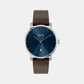 Men's Quartz Analog Blue Leather Watch 1514160