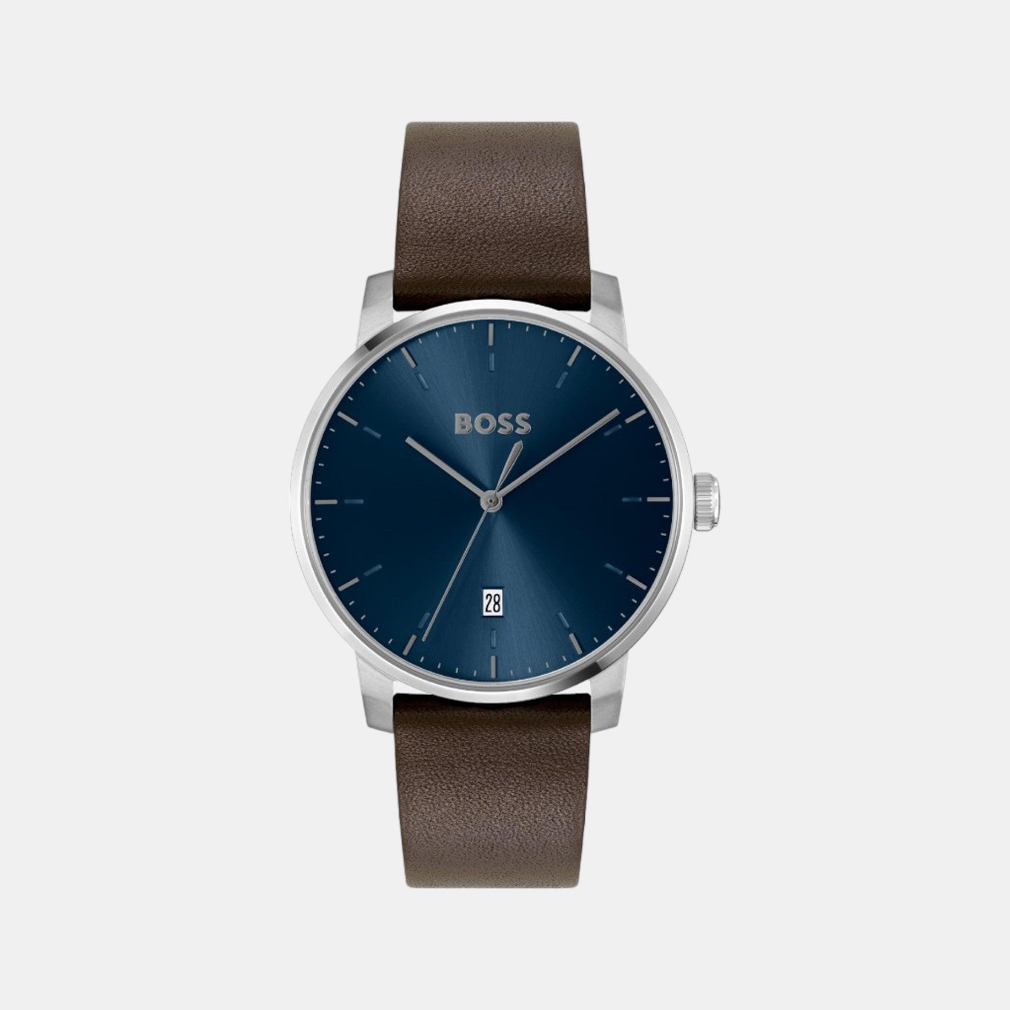 Boss Round Blue Analog watch