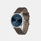 Men's Quartz Analog Blue Leather Watch 1514160