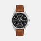 Men's Quartz Chronograph Black Leather Watch 1514161