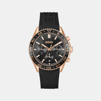 Boss Round Black Chronograph watch