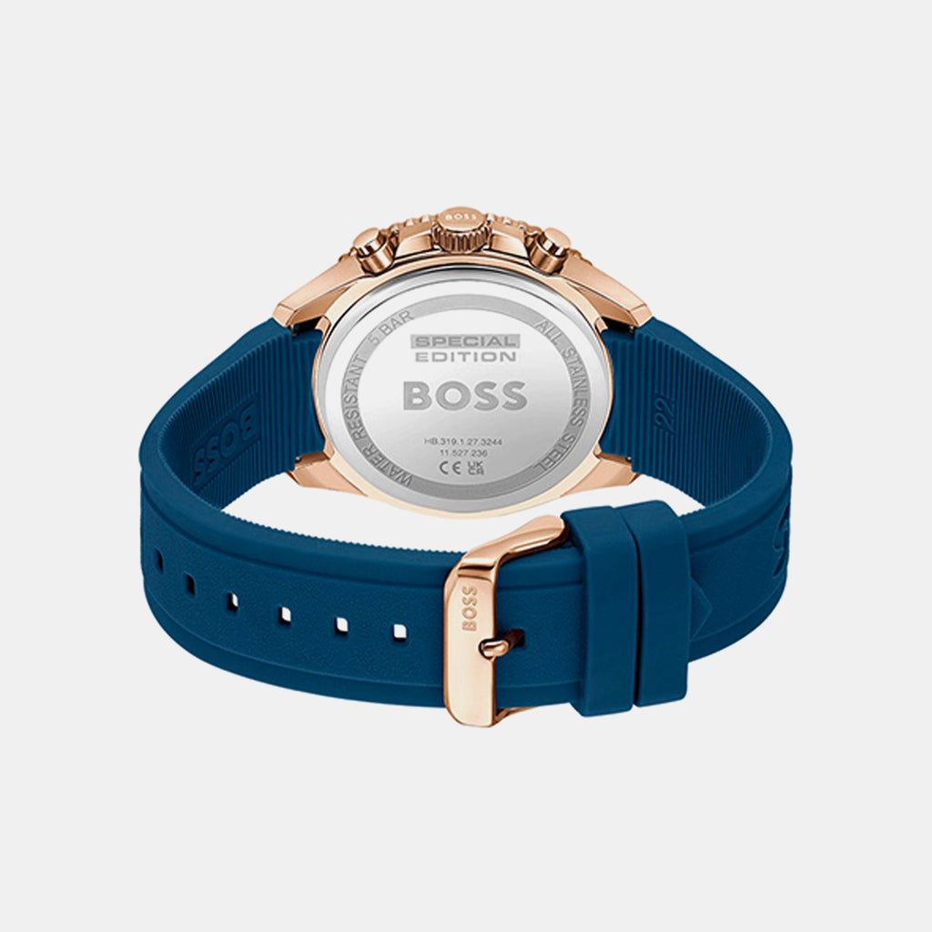 Runner Men Quartz Blue Dial Chronograph Silicone Watch 1514169
