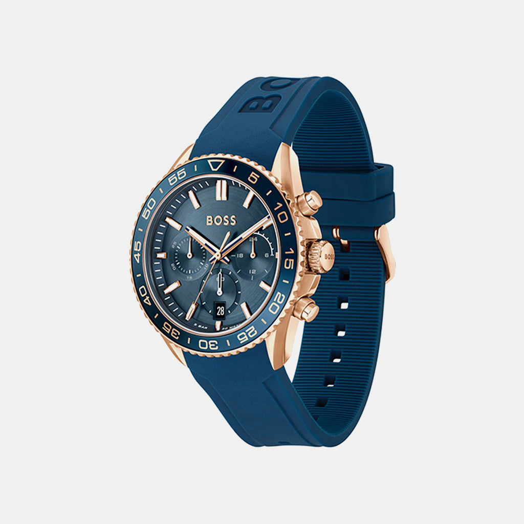 Runner Men Quartz Blue Dial Chronograph Silicone Watch 1514169