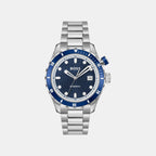 Bossmatic Men Automatic Blue Dial Analog Stainless Steel Watch 1514177