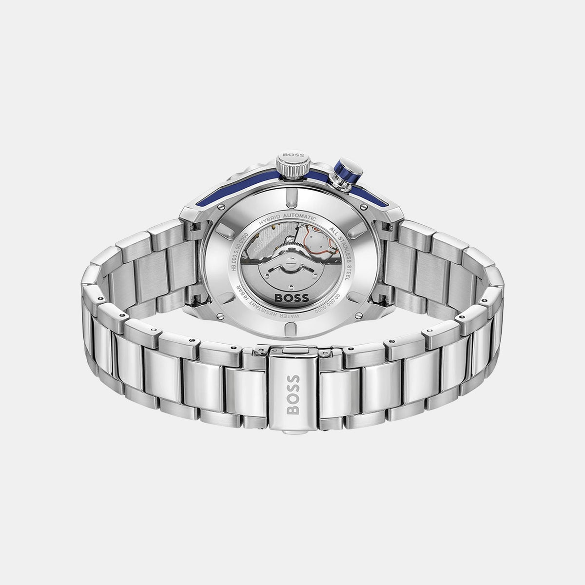 Boss Bossmatic Men Automatic Blue Dial Analog Stainless Steel Watch 1514177
