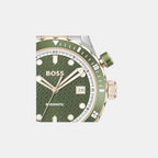 Bossmatic Men Automatic Green Dial Analog Stainless Steel Watch 1514181