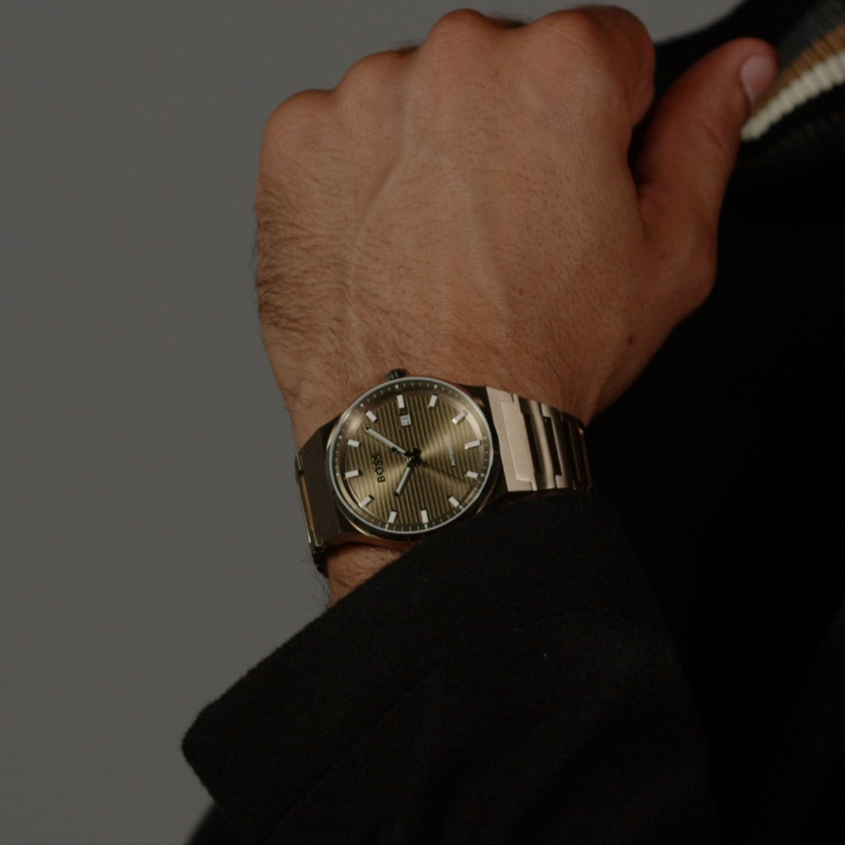 Boss Stainless Steel Olive Green watch