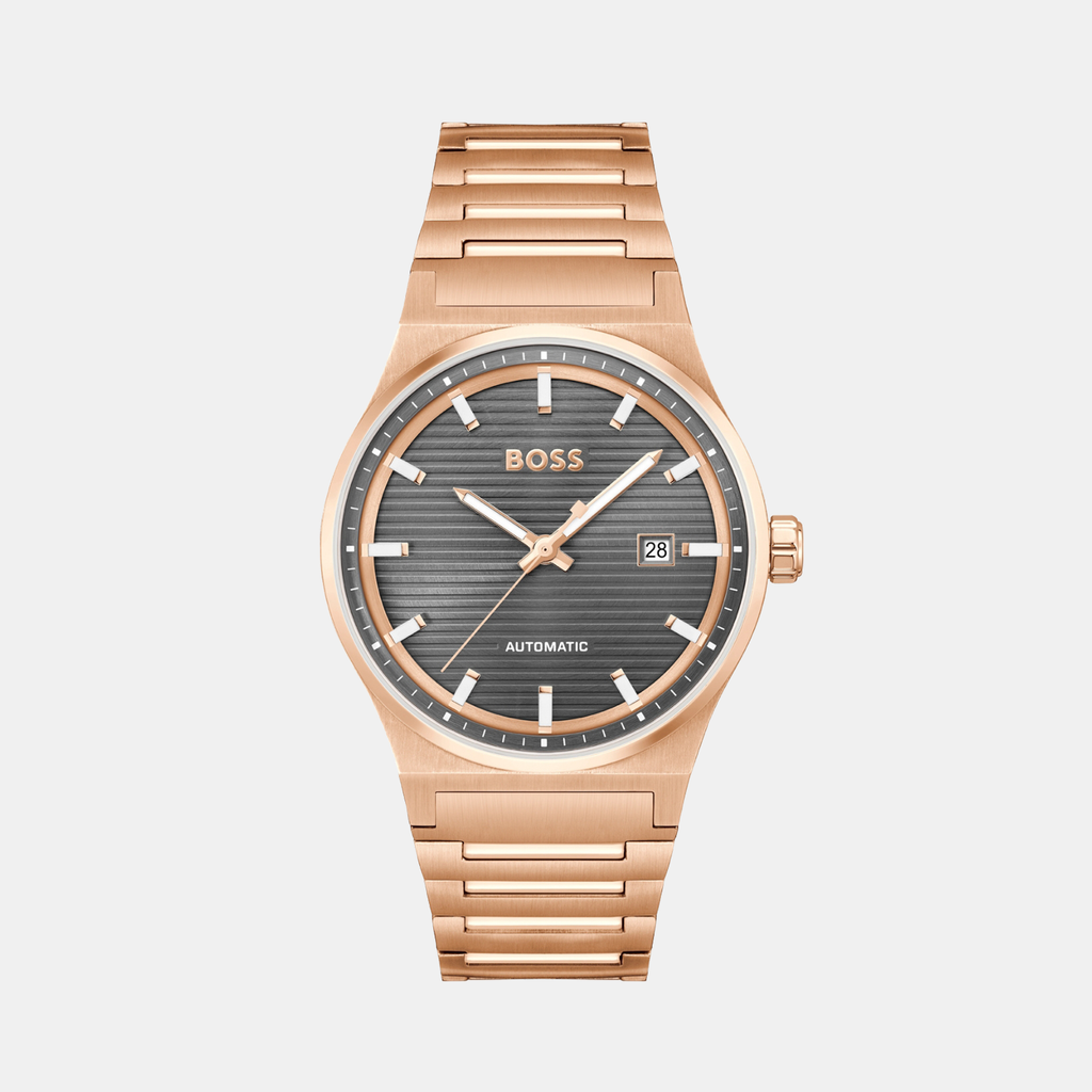 Boss Round Grey Analog watch